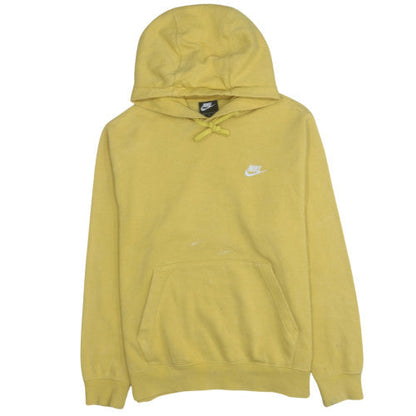 Mens UK Size M Nike Yellow Pullover Hoodie