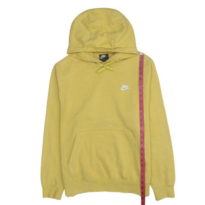 Mens UK Size M Nike Yellow Pullover Hoodie