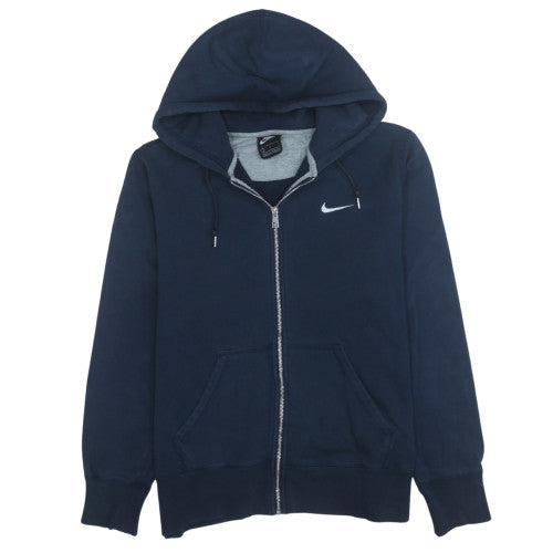 Mens UK Size L Nike Blue Full Zip Hoodie