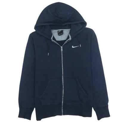 Mens UK Size L Nike Blue Full Zip Hoodie