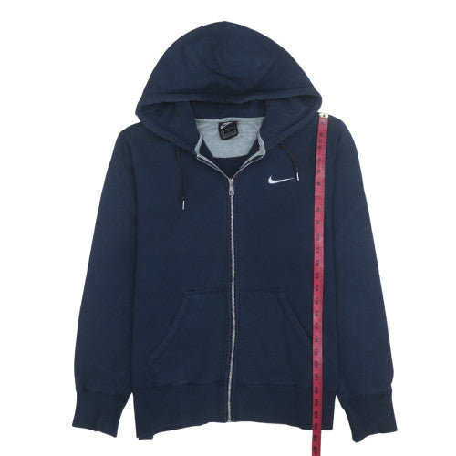 Mens UK Size L Nike Blue Full Zip Hoodie