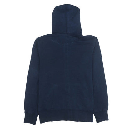Mens UK Size L Nike Blue Full Zip Hoodie