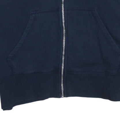 Mens UK Size L Nike Blue Full Zip Hoodie
