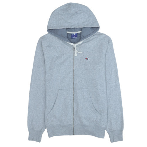 Mens UK Size M Champion Grey Full Zip Hoodie