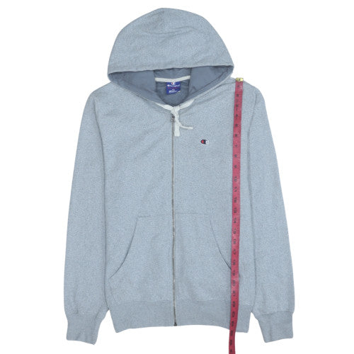Mens UK Size M Champion Grey Full Zip Hoodie