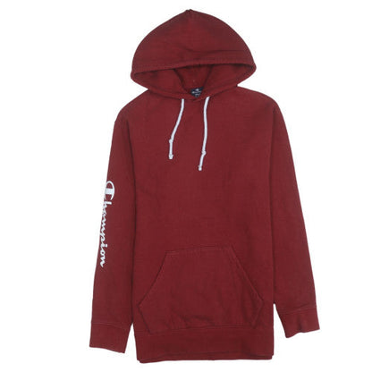 Mens UK Size S Champion Red Pullover Hoodie