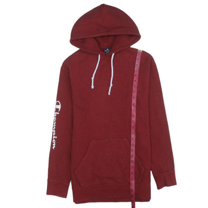Mens UK Size S Champion Red Pullover Hoodie