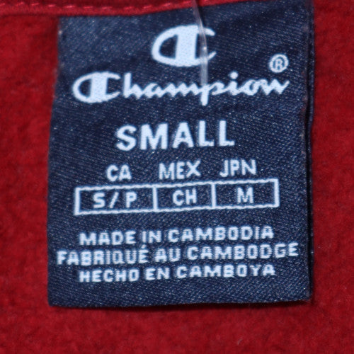 Mens UK Size S Champion Red Pullover Hoodie