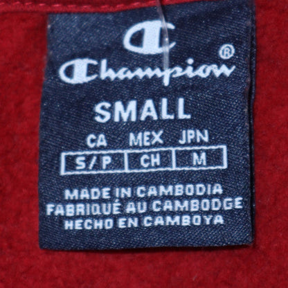Mens UK Size S Champion Red Pullover Hoodie