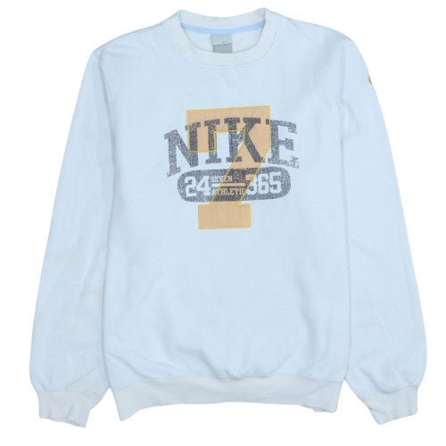 Mens UK Size M Nike Blue Pullover Sweatshirt
