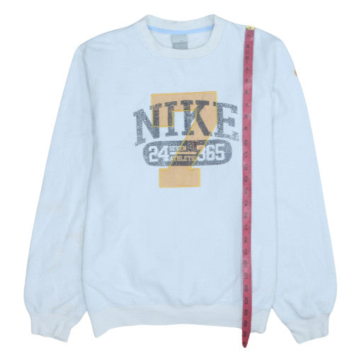Mens UK Size M Nike Blue Pullover Sweatshirt