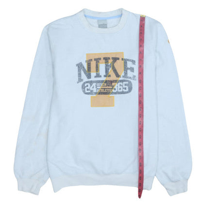Mens UK Size M Nike Blue Pullover Sweatshirt