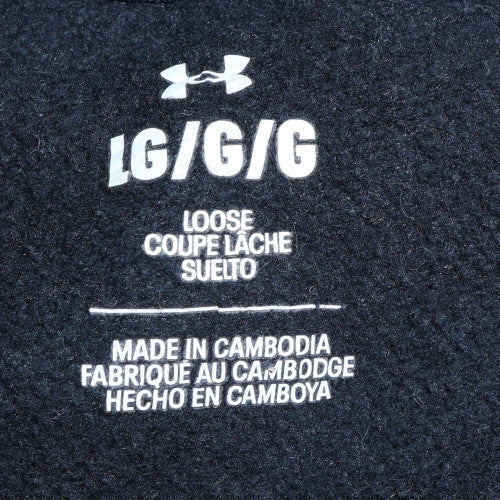 Mens UK Size L Under Armour Black Pullover Hoodie
