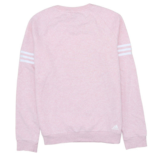 Womens UK Size M Adidas Pink Pullover Sweatshirt