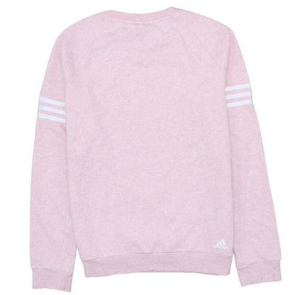 Womens UK Size M Adidas Pink Pullover Sweatshirt