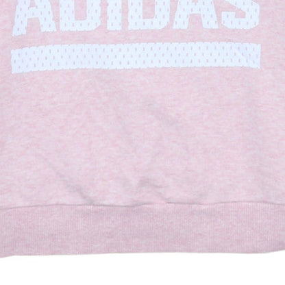 Womens UK Size M Adidas Pink Pullover Sweatshirt