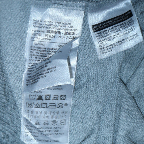 Womens UK Size S Levi's Grey Pullover Hoodie