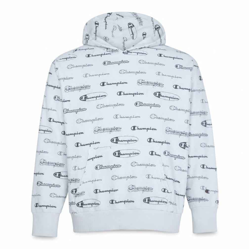 Mens UK Size M Champion White Pullover Hoodie