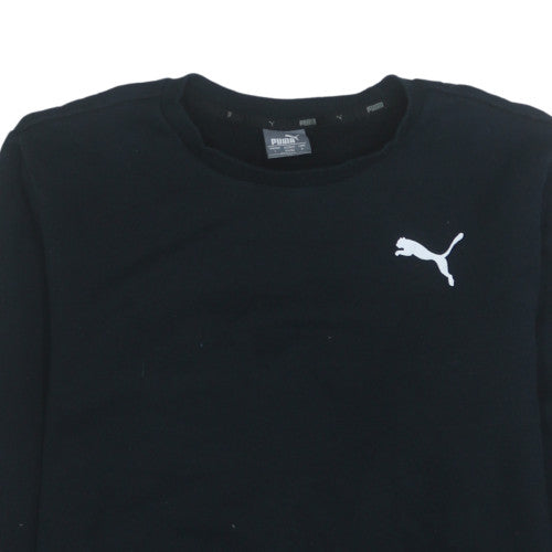 Mens UK Size L Puma Black Pullover Sweatshirt