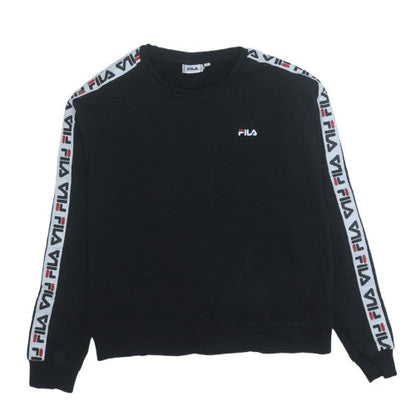 Womens UK Size S FILA Black Pullover Sweatshirt