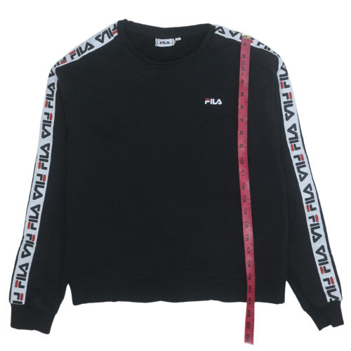 Womens UK Size S FILA Black Pullover Sweatshirt