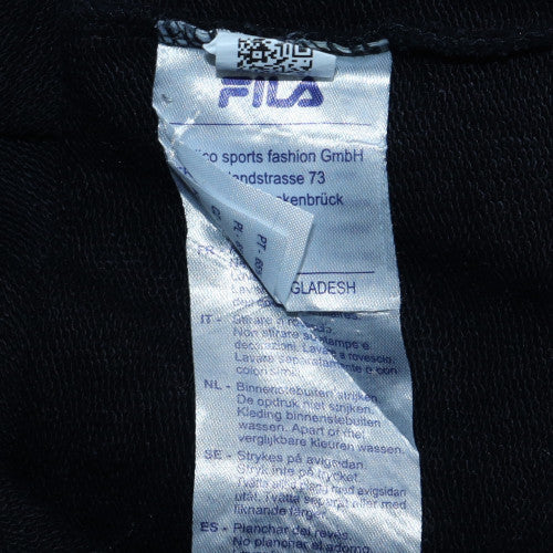 Womens UK Size S FILA Black Pullover Sweatshirt