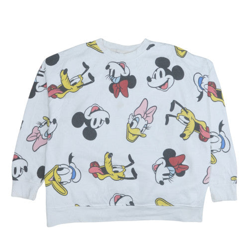 Womens UK Size 22/24 Disney White Pullover Sweatshirt