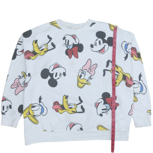 Womens UK Size 22/24 Disney White Pullover Sweatshirt