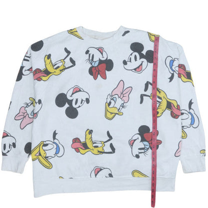 Womens UK Size 22/24 Disney White Pullover Sweatshirt
