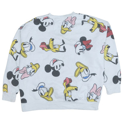 Womens UK Size 22/24 Disney White Pullover Sweatshirt