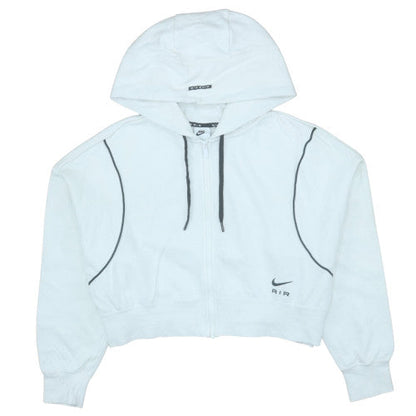 Womens UK Size XL Nike White Full Zip Hoodie