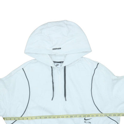 Womens UK Size XL Nike White Full Zip Hoodie