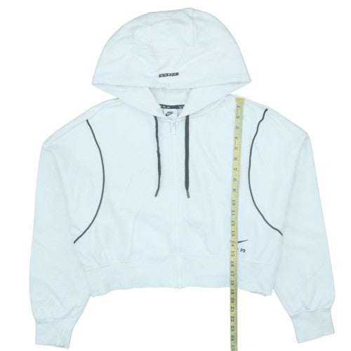 Womens UK Size XL Nike White Full Zip Hoodie