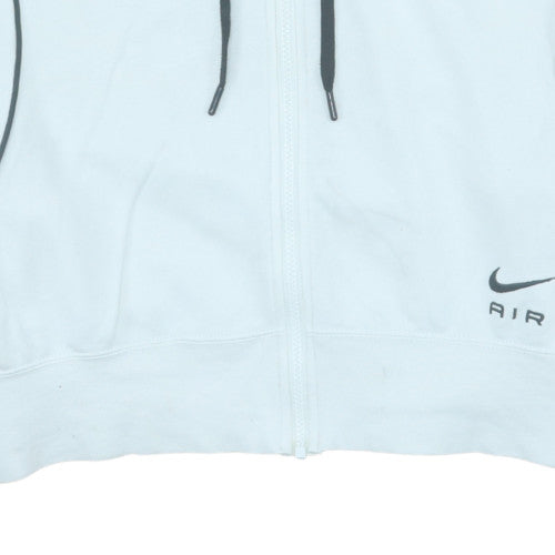 Womens UK Size XL Nike White Full Zip Hoodie