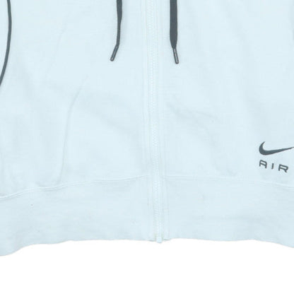 Womens UK Size XL Nike White Full Zip Hoodie