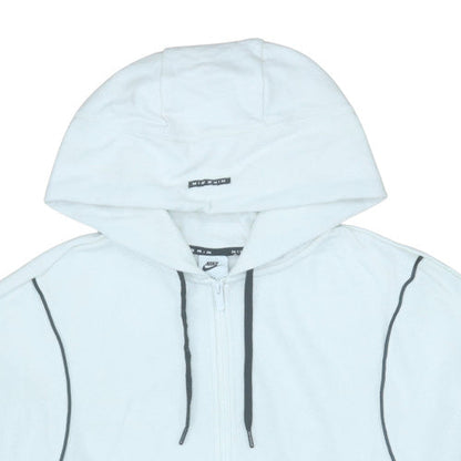 Womens UK Size XL Nike White Full Zip Hoodie