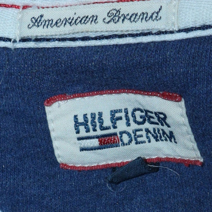 Womens UK Size M Hilfiger Denim Blue Full Zip Hoodie