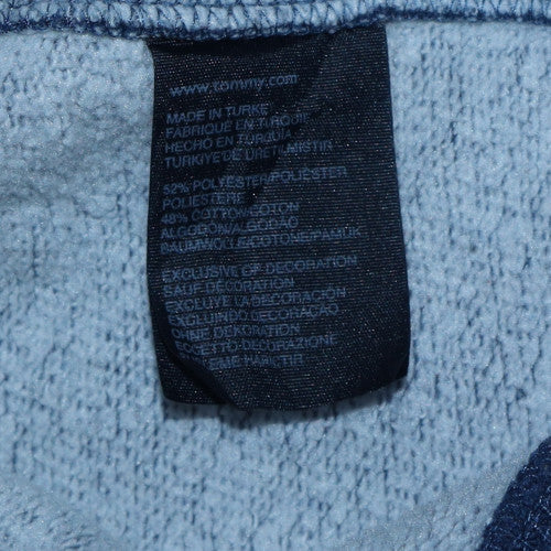 Womens UK Size M Hilfiger Denim Blue Full Zip Hoodie