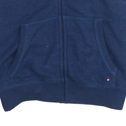 Womens UK Size M Hilfiger Denim Blue Full Zip Hoodie