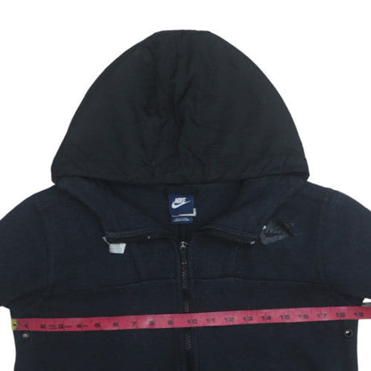 Womens UK Size M Nike Black Full Zip Hoodie