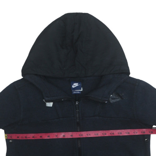 Womens UK Size M Nike Black Full Zip Hoodie