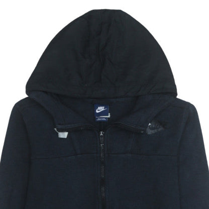 Womens UK Size M Nike Black Full Zip Hoodie