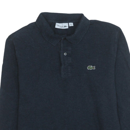 Lacoste Men's Black Long Sleeve Classic Fit Cotton Polo Shirt L