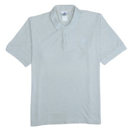 Adidas Men's Beige Short Sleeve Cotton Polo Shirt Size M