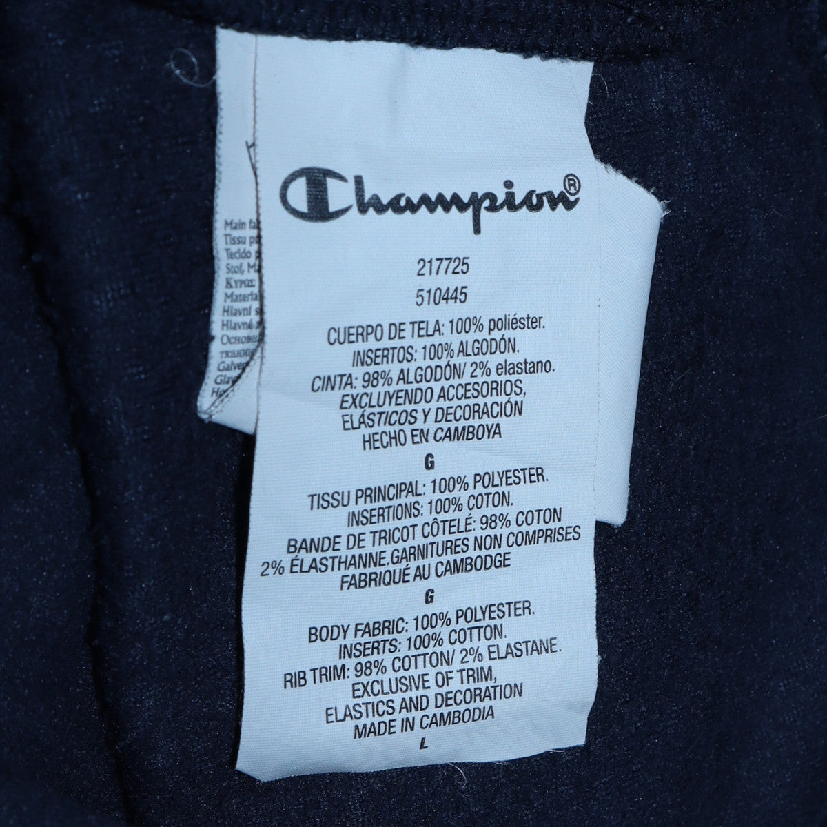 Mens UK Size L Champion Blue Pullover Sweatshirt