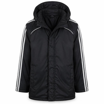 Adidas Men's Black Hooded Parka Jacket Size M 40in