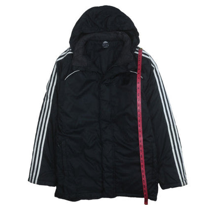 Adidas Men's Black Hooded Parka Jacket Size M 40in