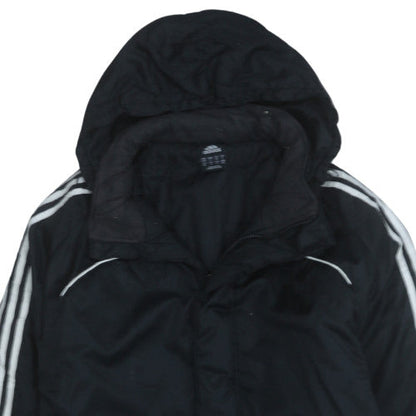 Adidas Men's Black Hooded Parka Jacket Size M 40in