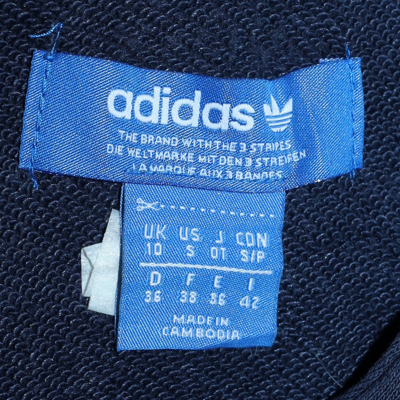 Womens UK Size 10 adidas Blue Pullover Hoodie