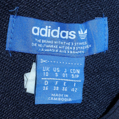 Womens UK Size 10 adidas Blue Pullover Hoodie